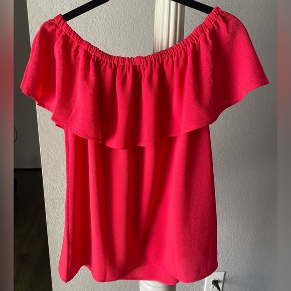 Michael Michael Kors Off-Shoulder Ruffle Top -Size M NEW - Picture 3 of 7